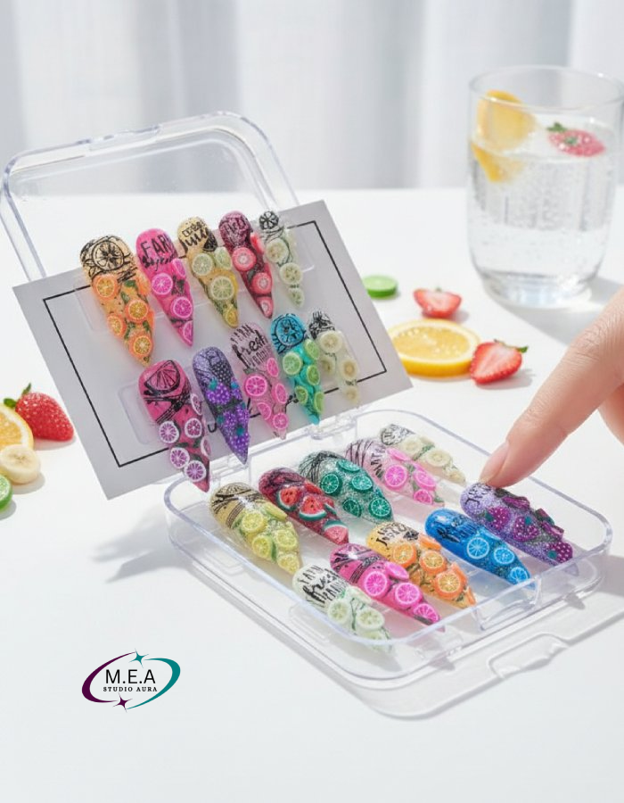 Fruits Éclat – Press-on nails faits main
