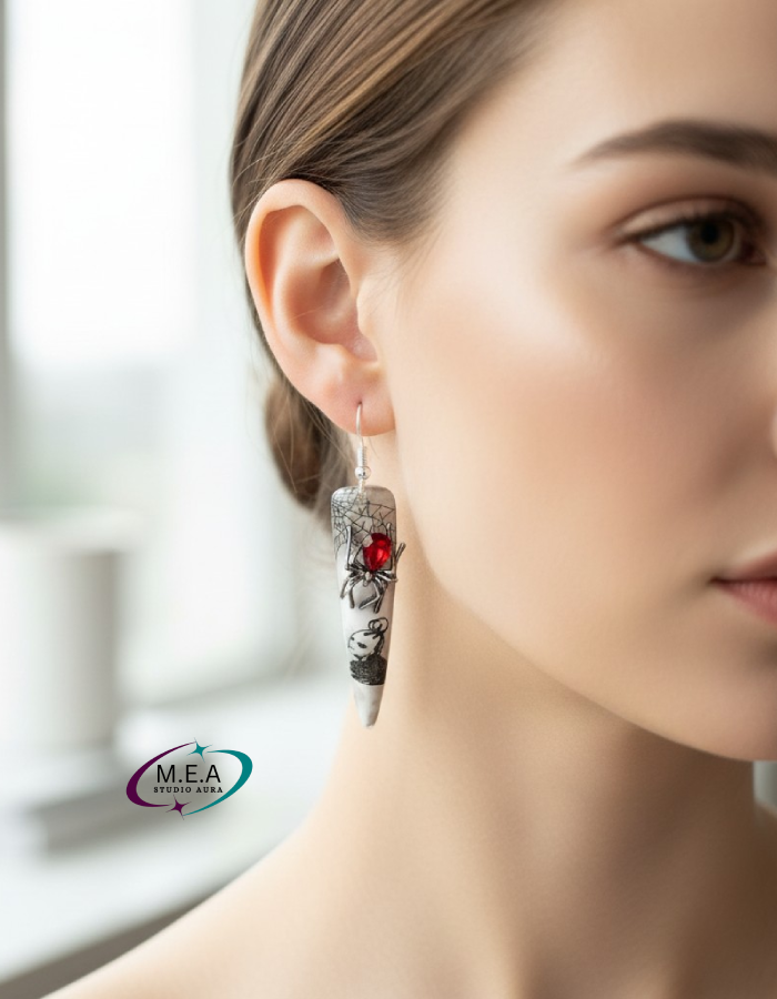 Black Widow — Boucles d'oreilles Gothiques 🖤