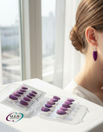 The Duo – Mystère Violet | Amande Courte & Boucles Amande