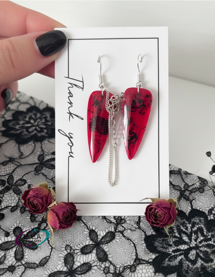 Boucles d'oreilles gothiques — Diable & Visage