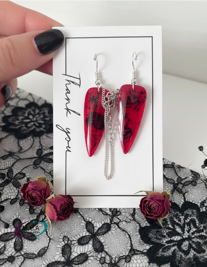 Boucles d'oreilles gothiques — Diable & Visage