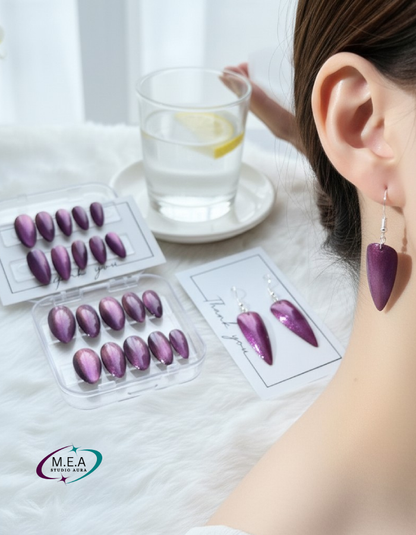 The Duo – Mystère Violet | Amande & Boucles Stiletto