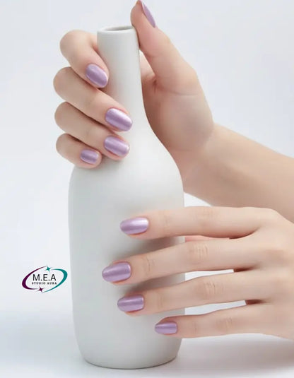 Brume Nacrée – Press-on nails faits main