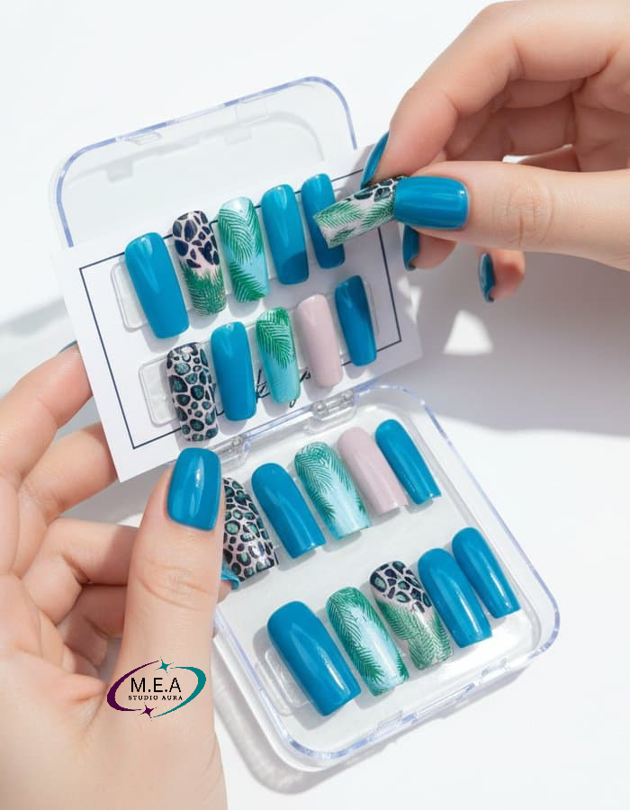 Jungle Sauvage – Press-on nails faits main
