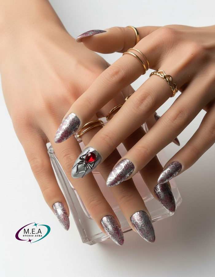 Trinity Arachnéa – Press-on nails faits main