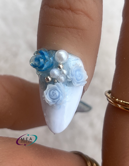 Romance Nuptiale – Press-on nails mariage faits main