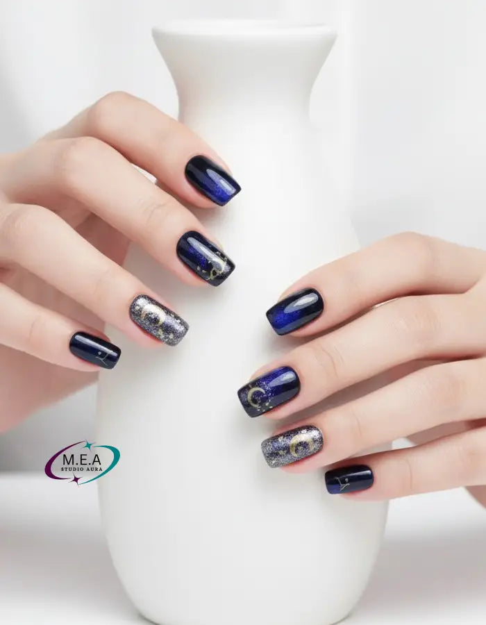 Éclat Stellaire – Press-on nails faits main