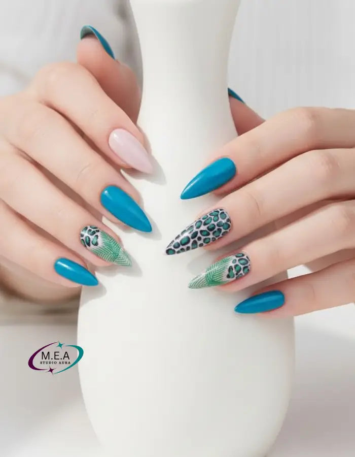 Jungle Sauvage – Press-on nails faits main