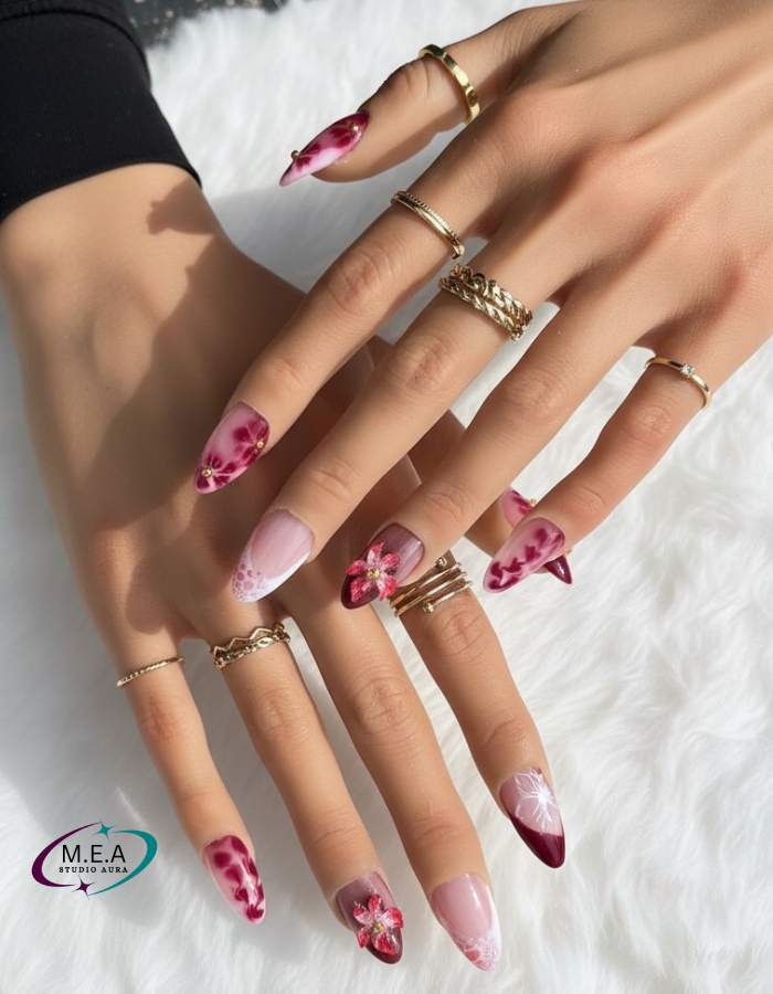 Nude Chocolat Élégance – Press-on nails faits main