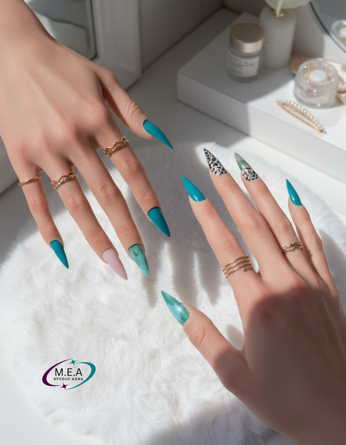 Jungle Sauvage – Press-on nails faits main