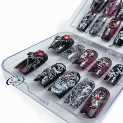 Nuit Macabre – Press-on nails faits main
