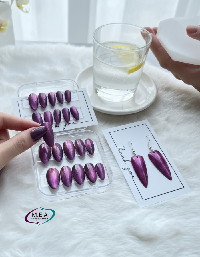 The Duo – Mystère Violet | Amande & Boucles Stiletto