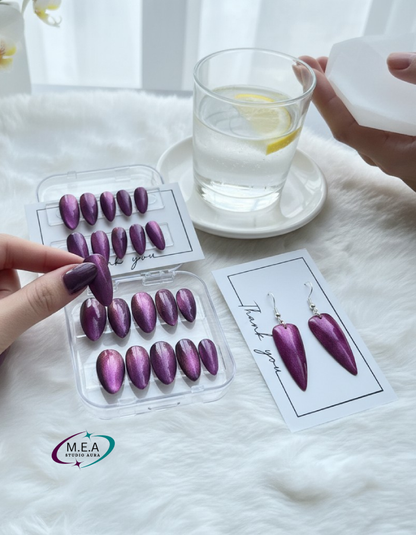 The Duo – Mystère Violet | Amande & Boucles Stiletto