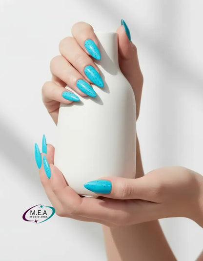 Press-on nails minimalistes points noirs – faux ongles