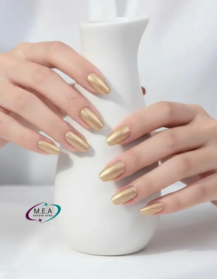 Éclat Doré – Press-on nails faits main