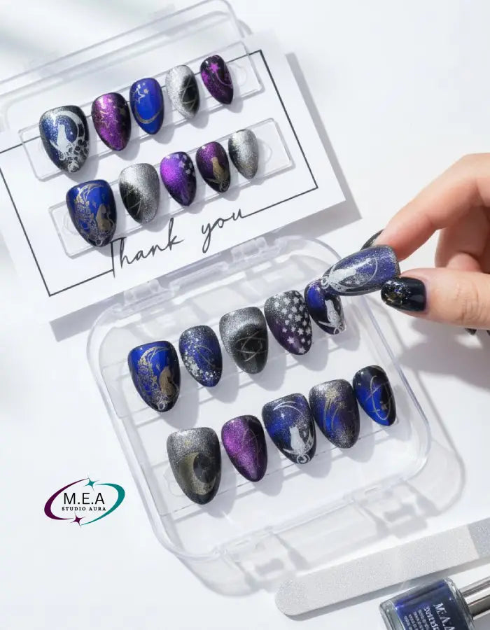 Éclat Stellaire – Press-on nails faits main