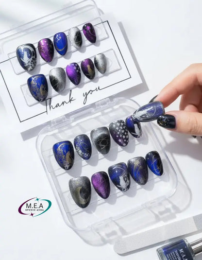 Éclat Stellaire – Press-on nails faits main