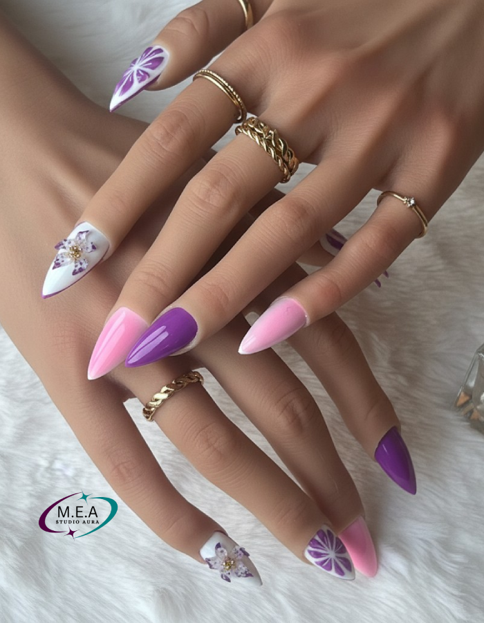 Set Press-On Nails – Lilas Citrus