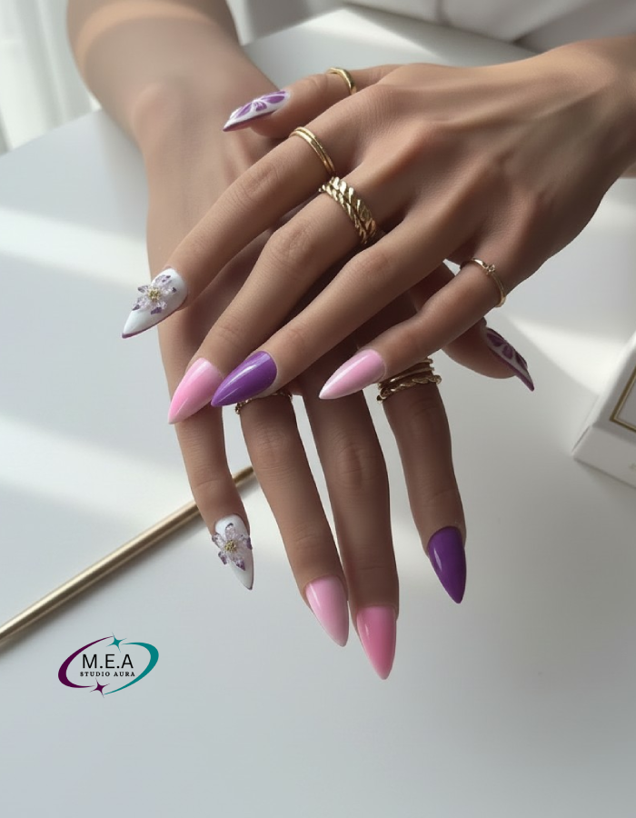 Set Press-On Nails – Lilas Citrus