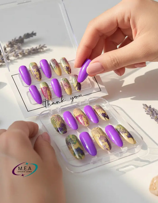 Savane Mystique – Press-on nails faits main