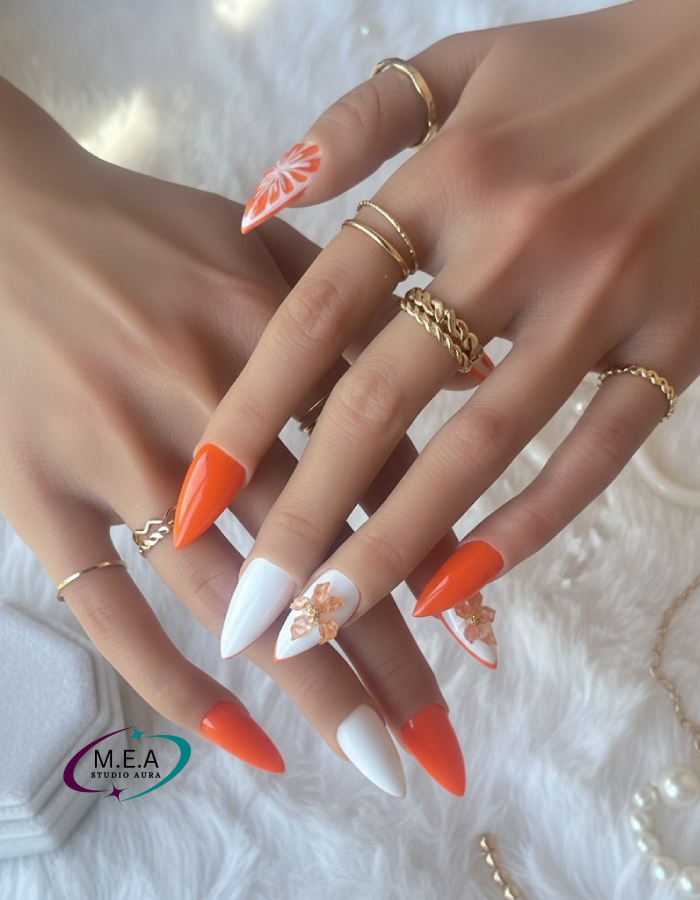 Set Press-On Nails – Agrume Doré