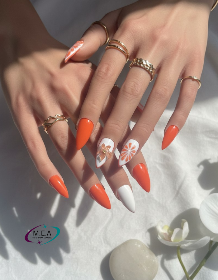 Set Press-On Nails – Agrume Doré