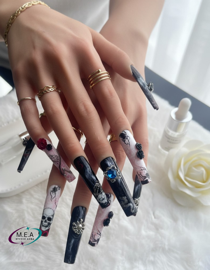 Black Script — Set XXL Carré Gothique 🖤
